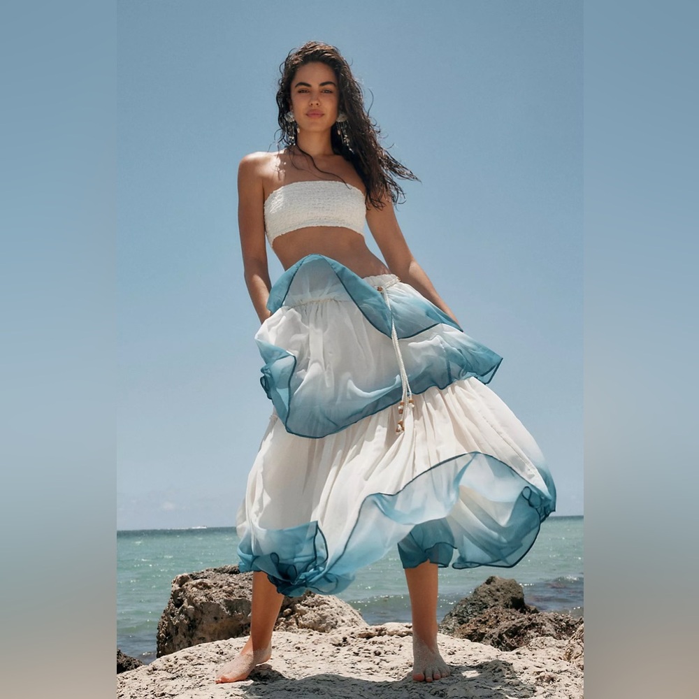 Free people Dip Into The Tiers Maxi Skirt
